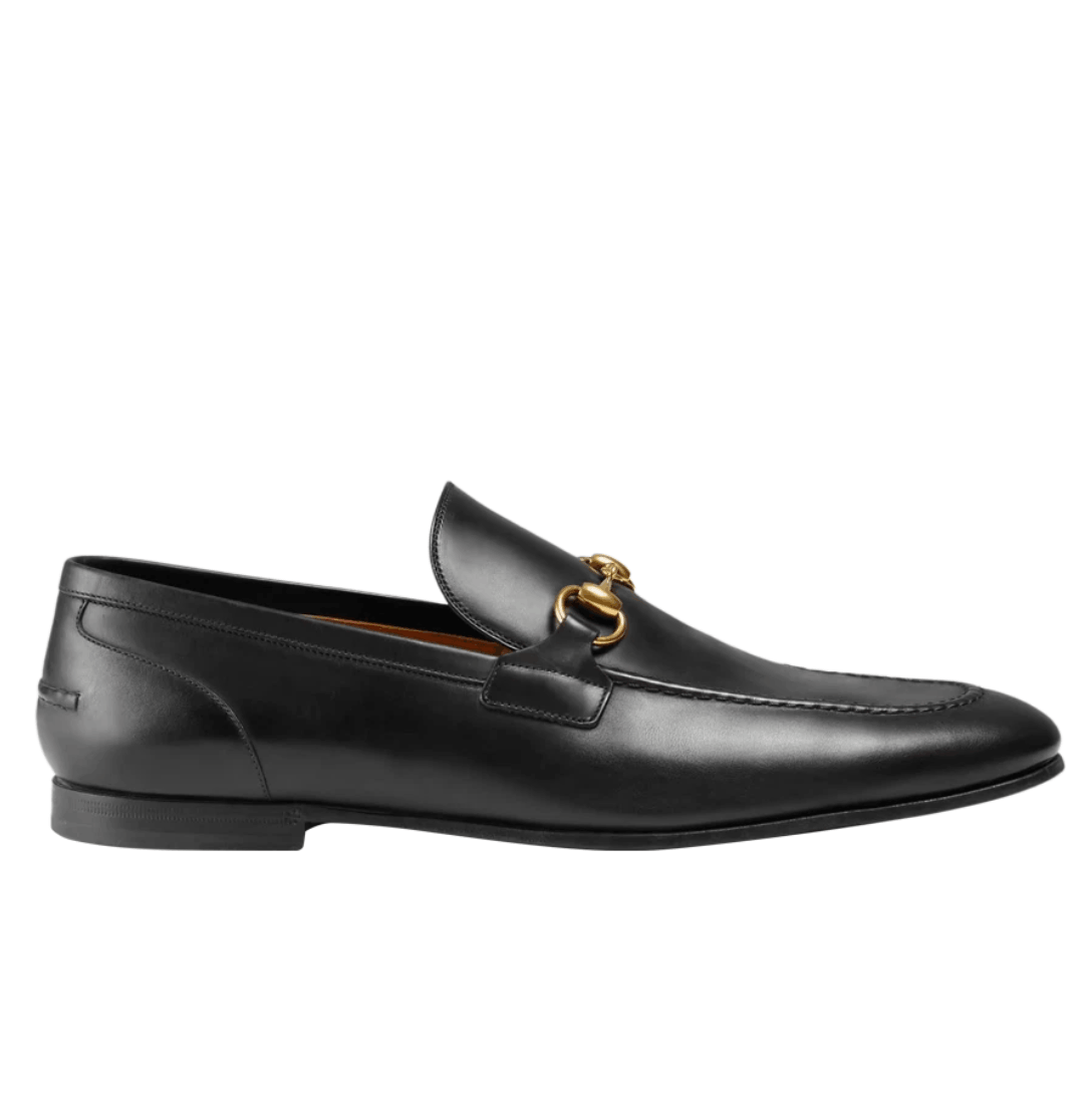 Gucci Jordaan Leather Loafers Black