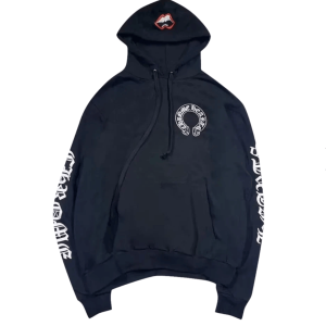 Chrome Hearts x Matty Boy Chomper Horseshoe Hoodie Black
