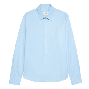 AMI Tonal de Coeur Shirt Feather Blue