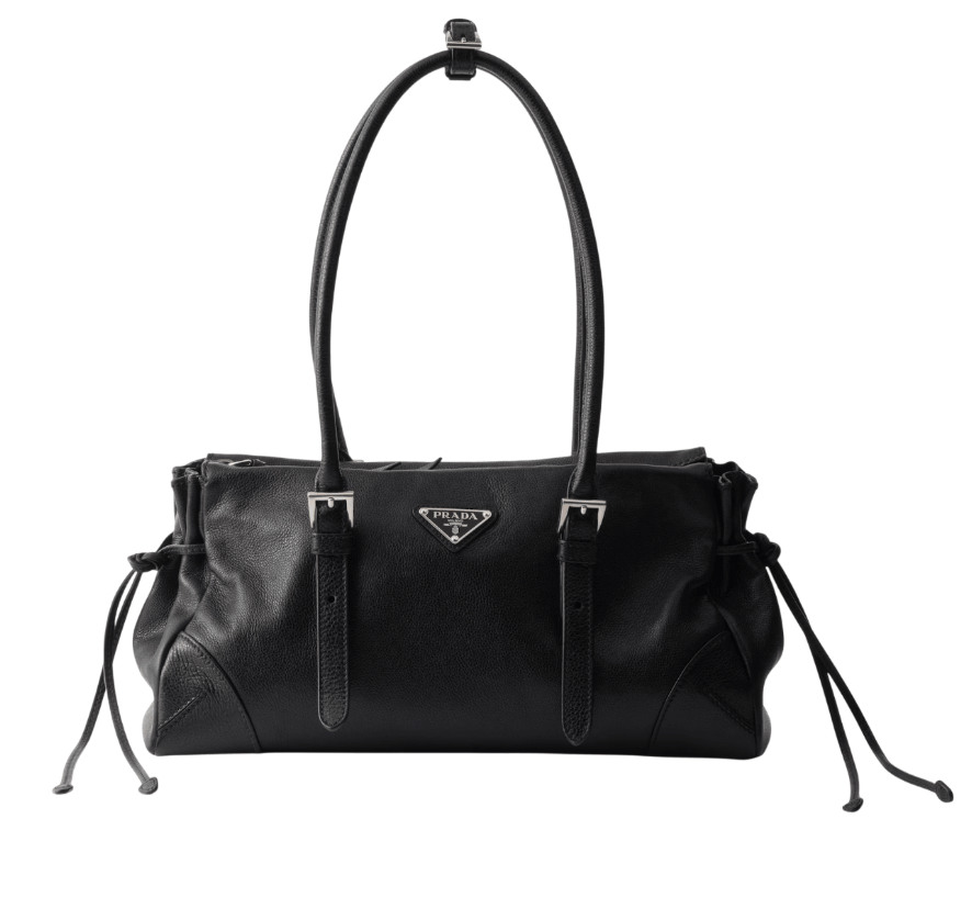 Prada Bonnie medium antiqued leather tote bag