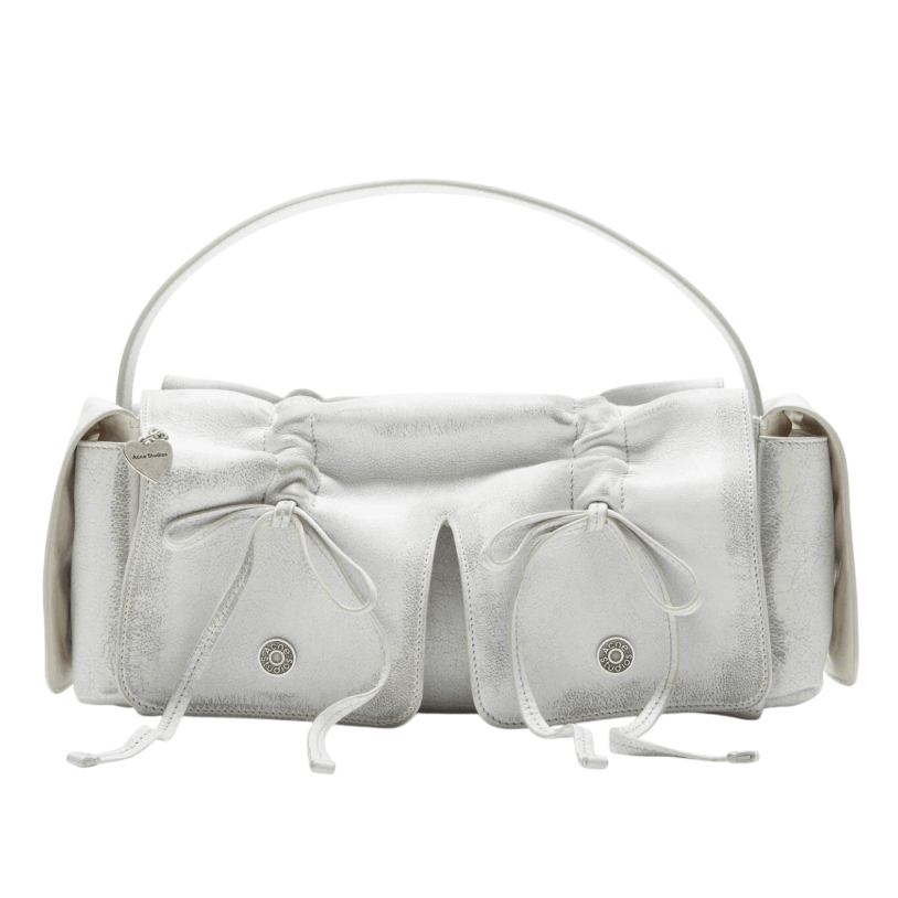 Multipocket shoulder bag - White/grey