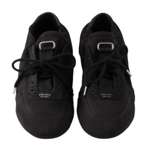 Black Collapse canvas sneakers