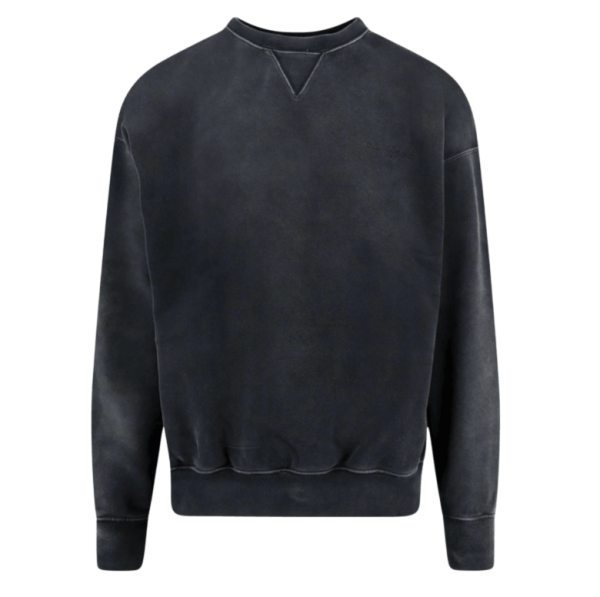 Cotton sweatshirt with front embroidered logo MAISON MARGIELA 