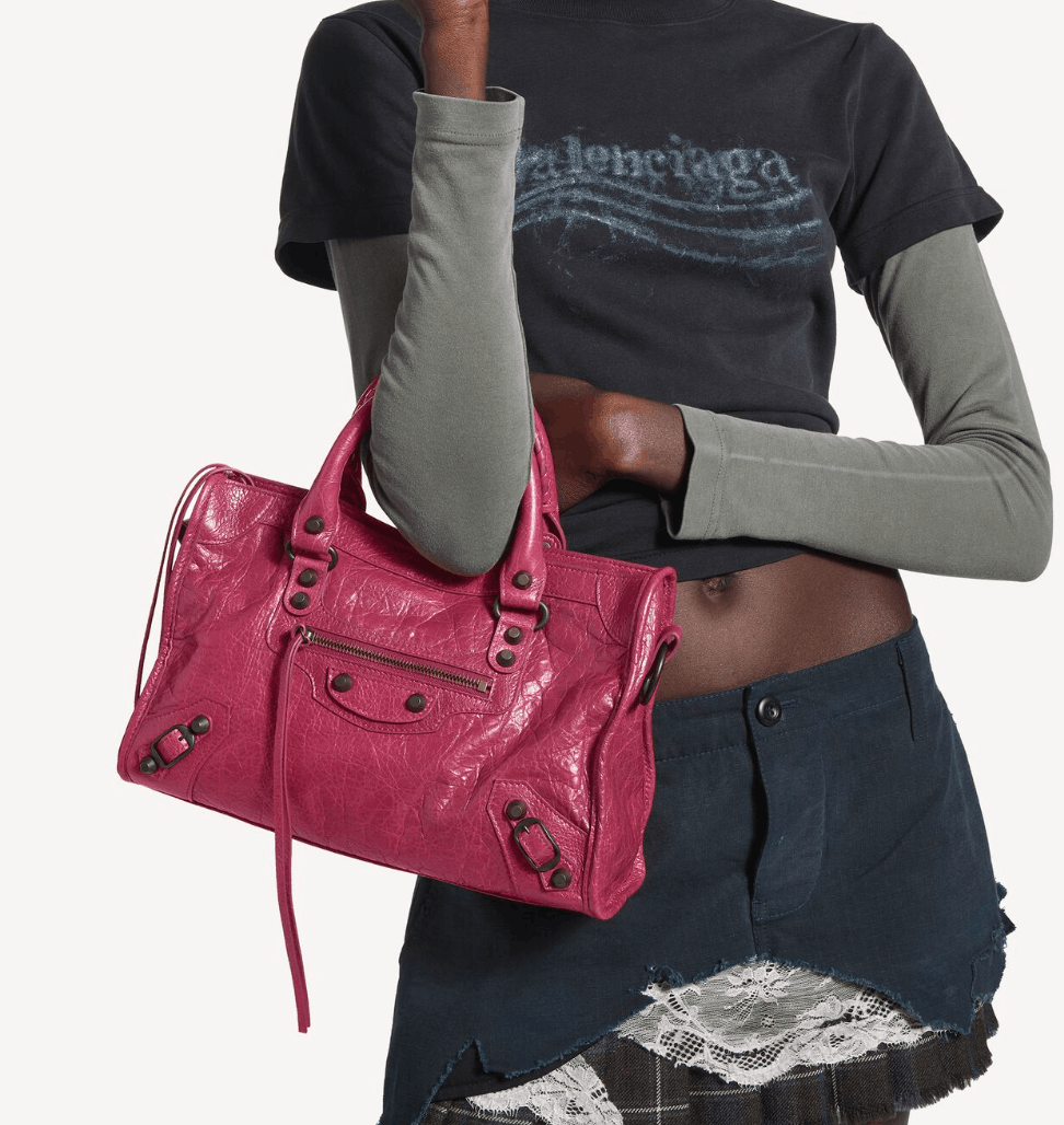 Le City Bag Small in Framboise