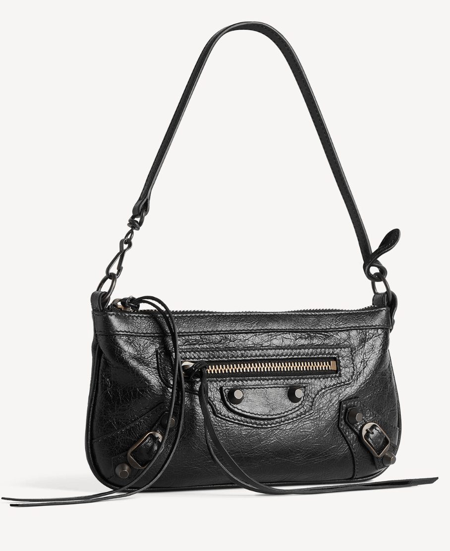 Le City Pouch On Strap in Black