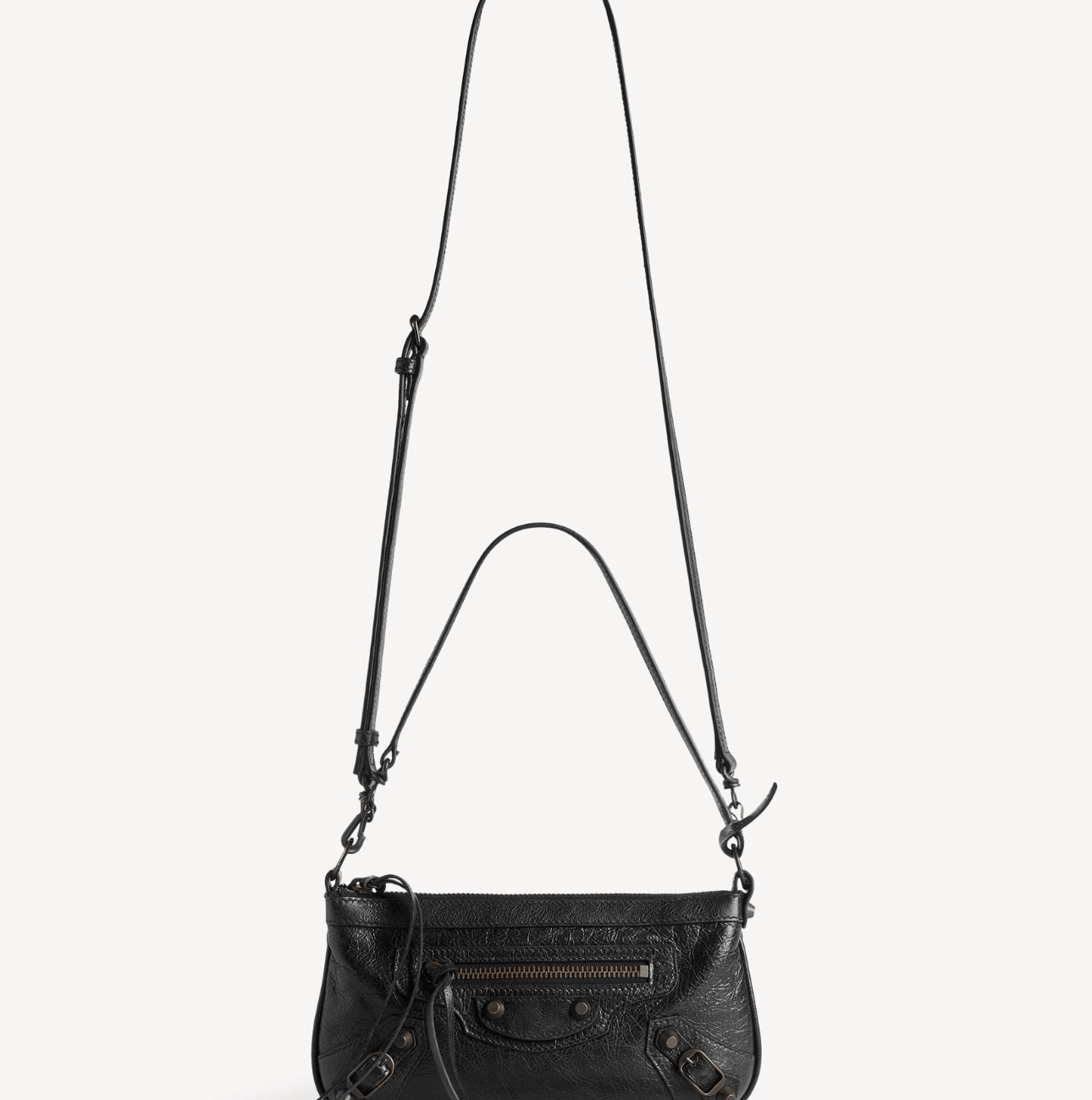 Le City Pouch On Strap in Black