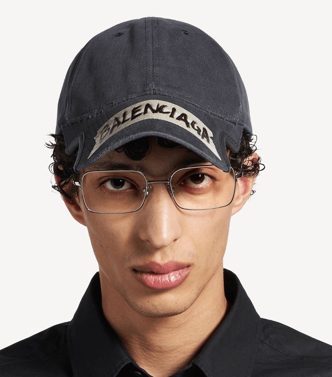 Masking Tape Cap in Faded Black 