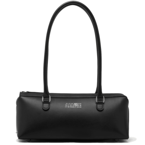 MM6 Maison Margiela Medium Bauletto Bag Black Leather