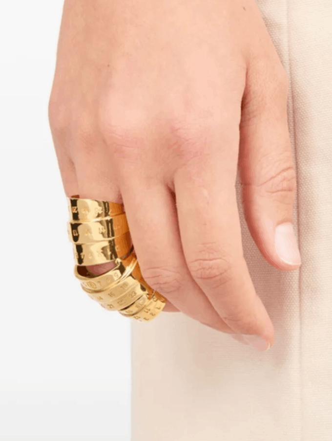 MM6 Maison Margiela Gold Ring