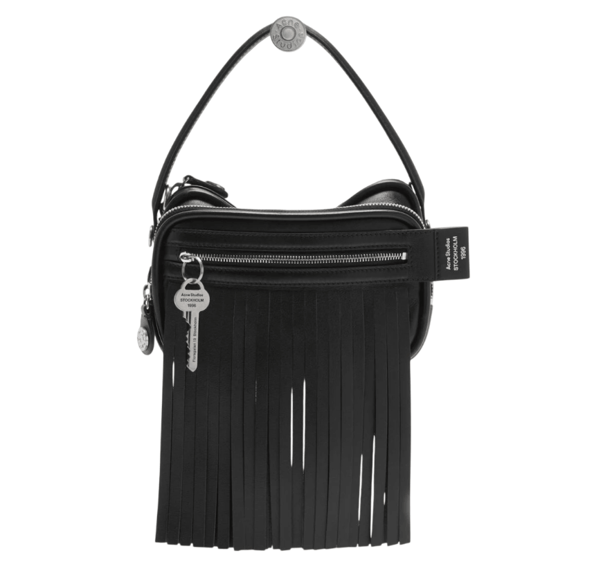 Camero kit fringed crossbody bag - Black