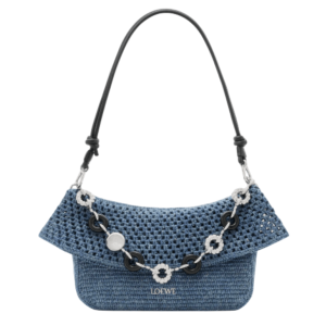 Medium Ola bag in crochet Blue