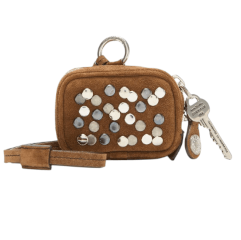 Camero Clip with Rivets - Cognac brown