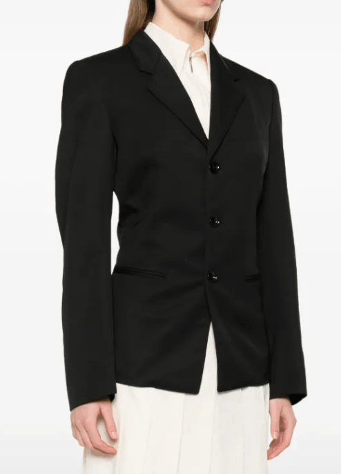 LEMAIRE Tailored single-breasted Blazer Black