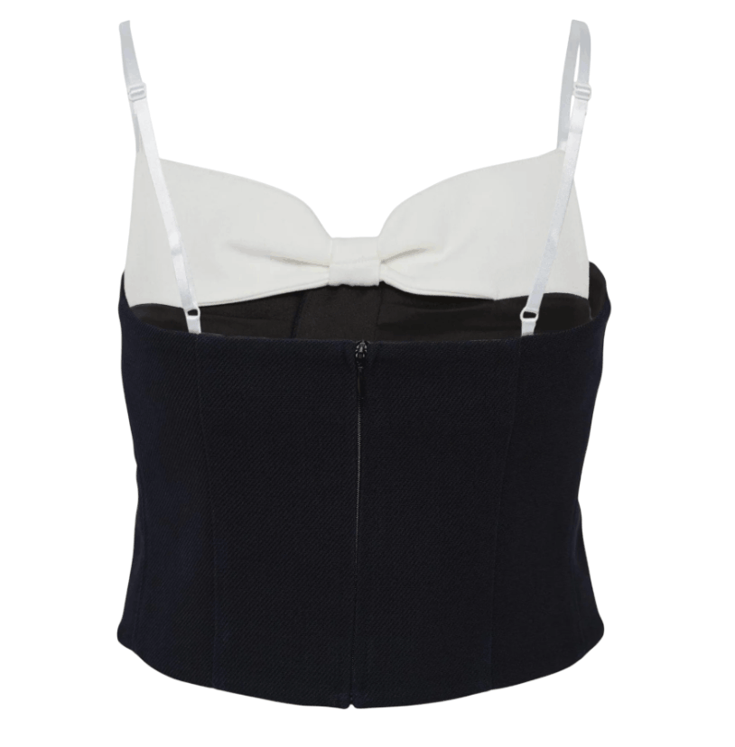 Double Bow Corset Straps Top 