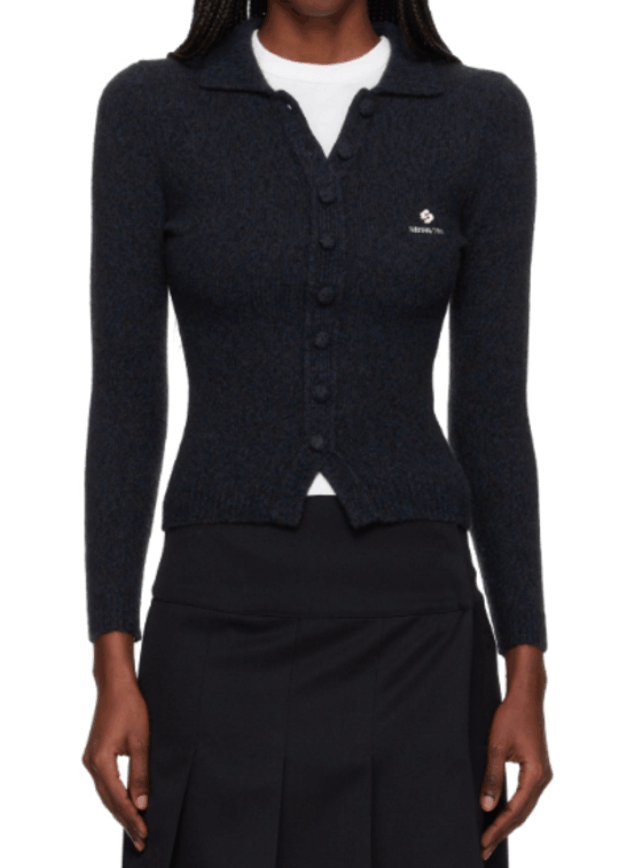 Lapel Fitted Cardigan
