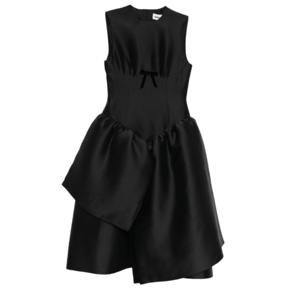 SHUSHU/TONG smocked-panel Dress Black |