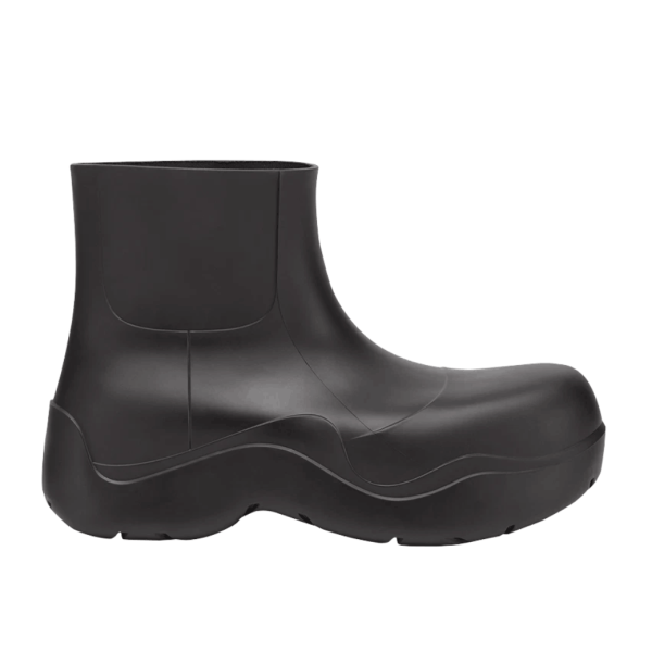 (W) Bottega Veneta Puddle Ankle Boots Black