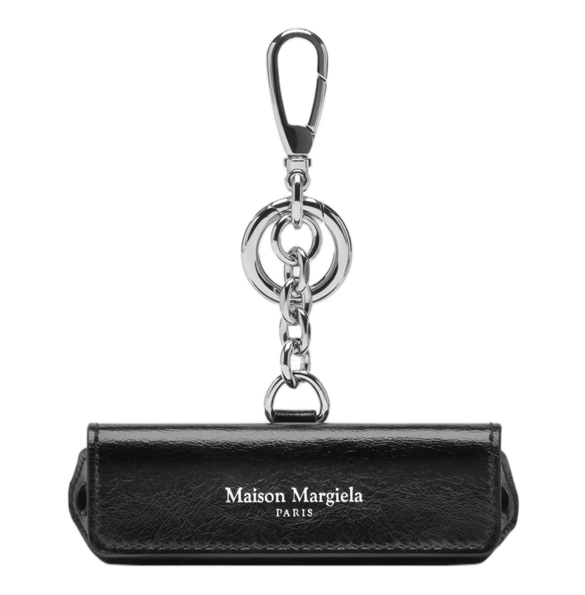 Maison Margiela Leather Lipstick Holder Charm Black
