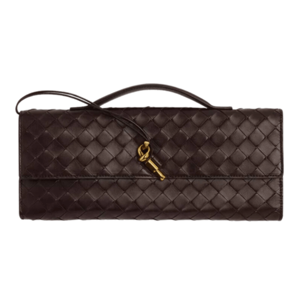 Bottega Veneta Andiamo Clutch With Handle Fondant