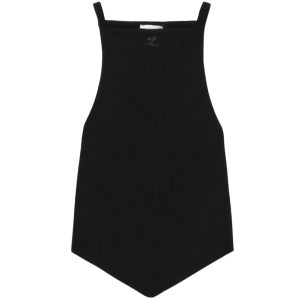 POINTY RIB KNIT TANK TOP - courrèges