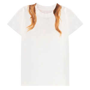 (W) MM6 Maison Margiela Pattern Crewneck T-Shirt White