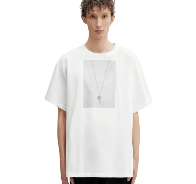 MM6 Maison Margiela cotton t-shirt white color with a print 
