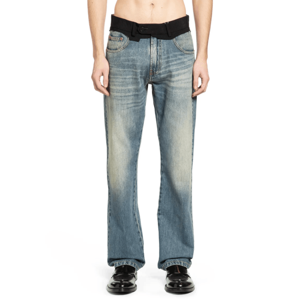 MM6 Maison Margiela Straight Leg Jeans Blue