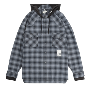 Maison Mihara Yasuhiro Check Hoodie Shirt Gray