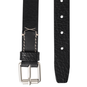LEMAIRE REVERSED THIN BELT 2.5CM BLACK