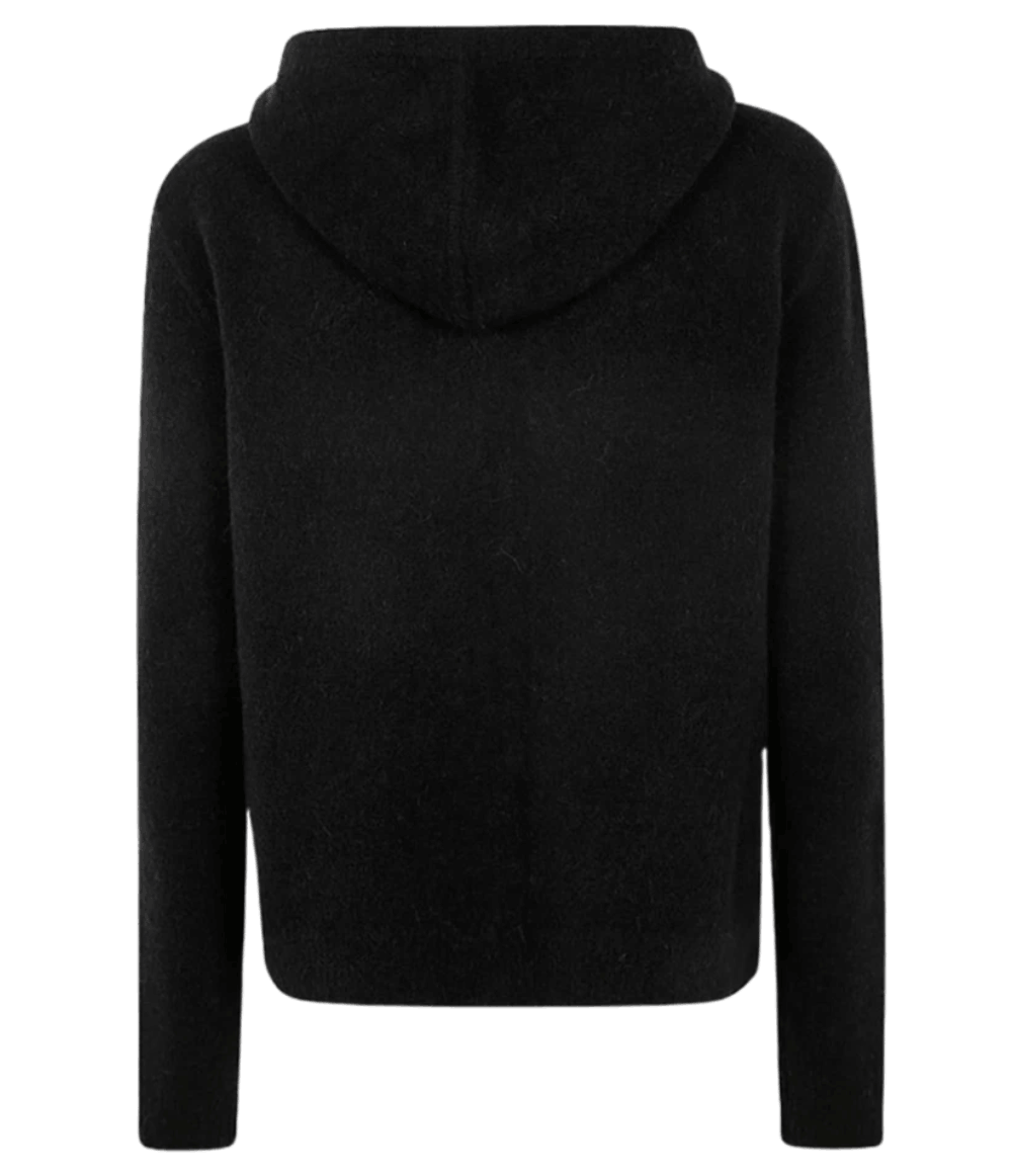 Rick Owens Zipper Hoodie Black