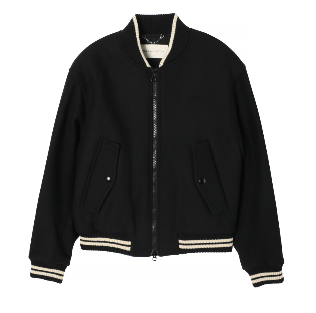 DRIES VAN NOTEN WOOL VELLOW JACKET BLACK