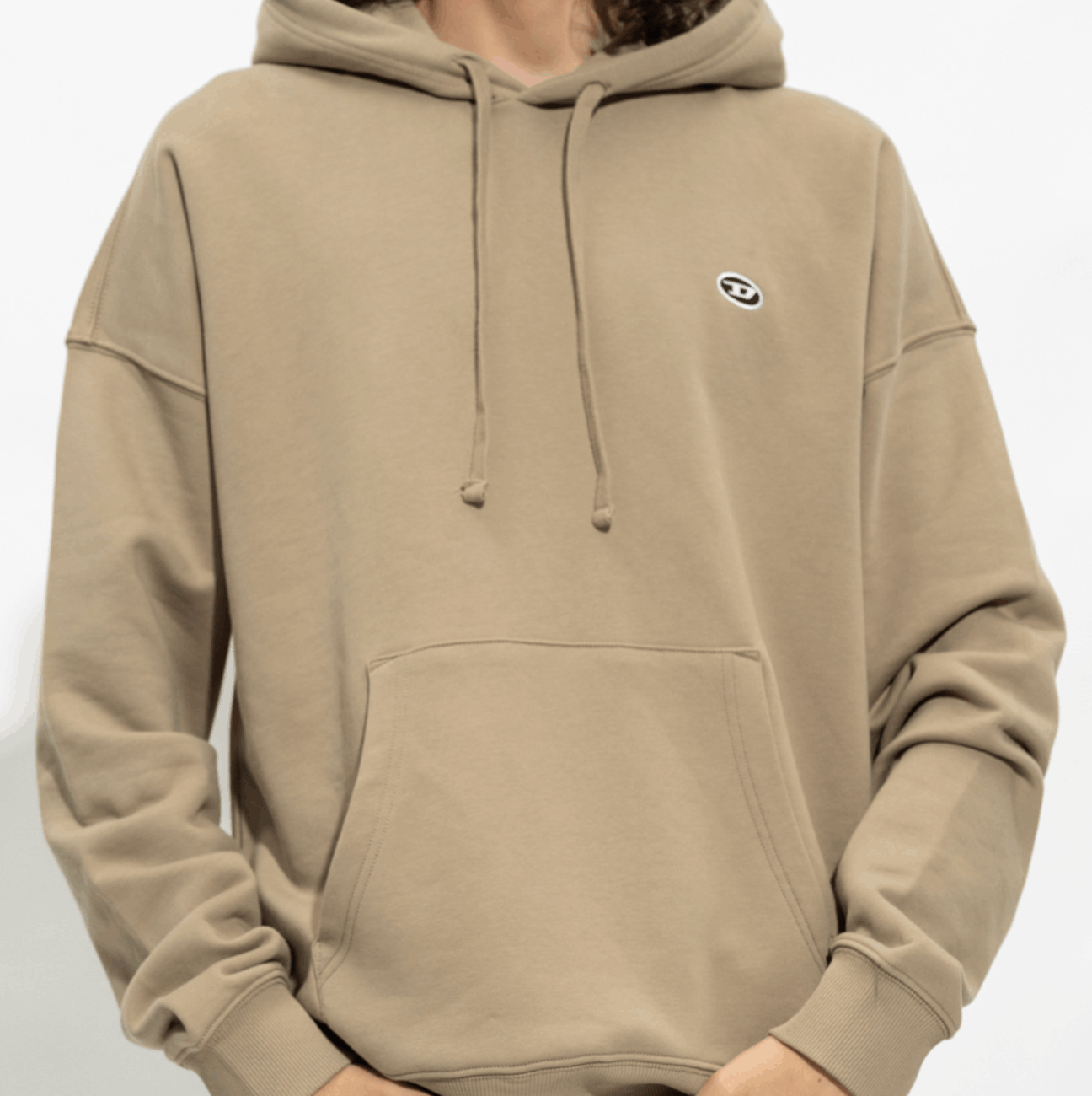 DIESEL S-ROB HOODIE BEIGE 
