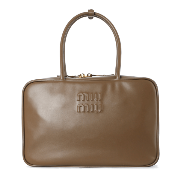 Miu Miu Leather Beau Bag Tundra