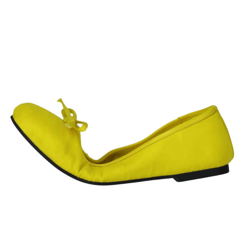 (W) Balenciaga Leopold Ballerina Yellow