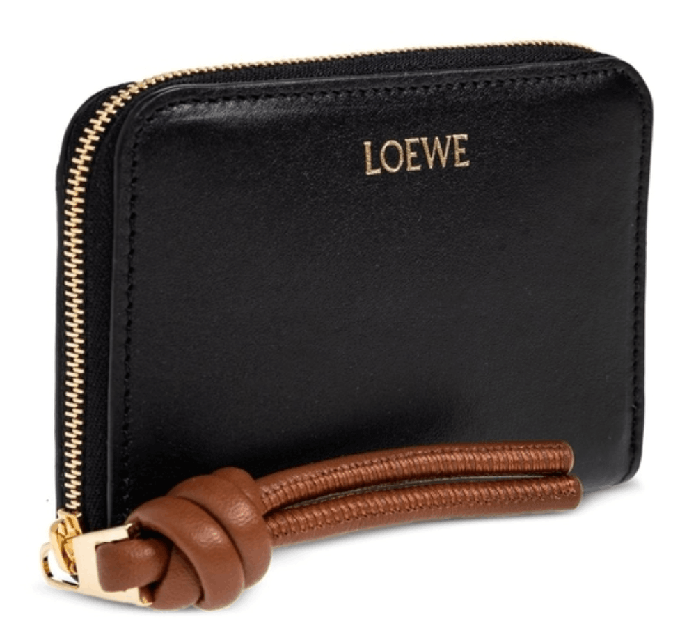 Zipped coin purse in shiny nappa calfskin Multicolor