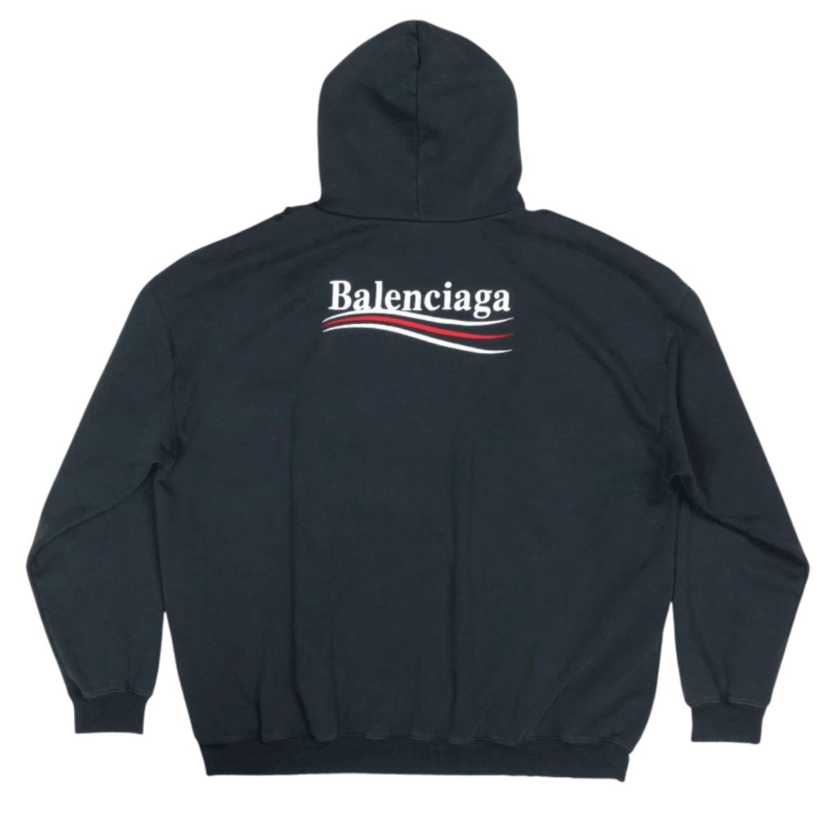 Balenciaga Political Campaign Hoodie Large Fit Black