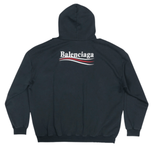 Balenciaga Political Campaign Hoodie Large Fit Black