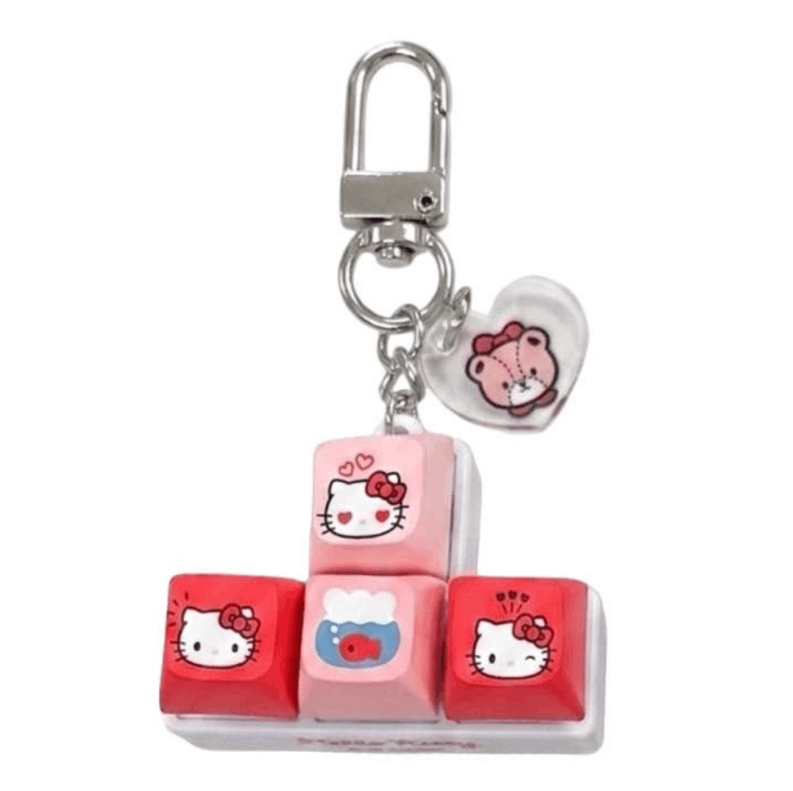Sanrio x 7-Eleven Hello Kitty Arrow Keys Keycap Keyring