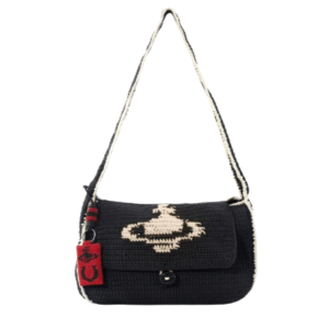 LUCKY HALFMOON CROCHET BAG BLACK