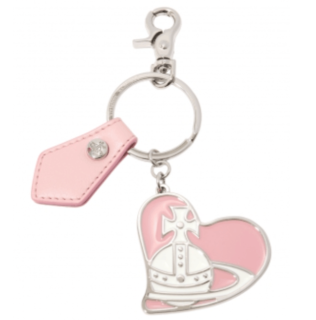 ORB HEART KEYRING pink