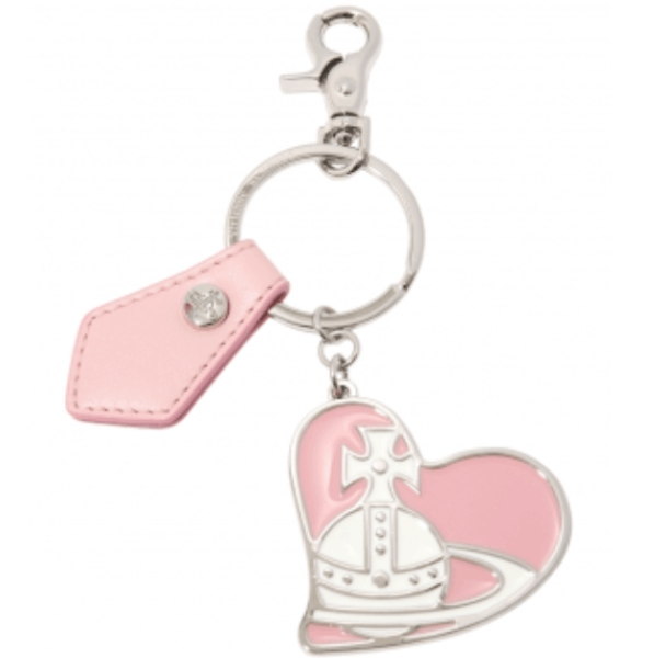 ORB HEART KEYRING pink
