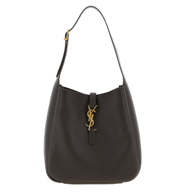 LE 5 À 7 supple small in grained leather in Brown