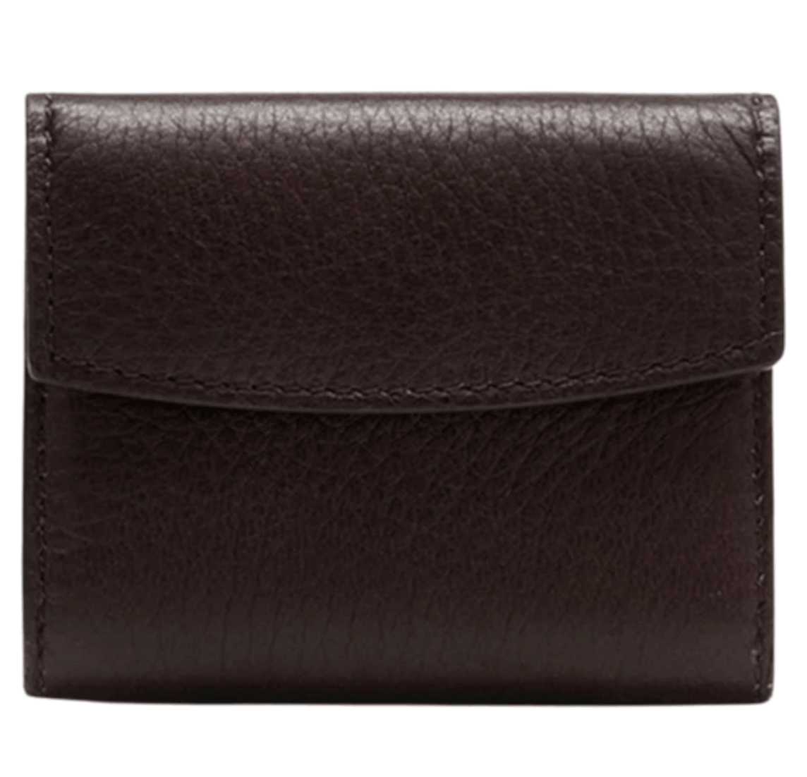 Maison Margiela Tri-Fold Leather Wallet Brown