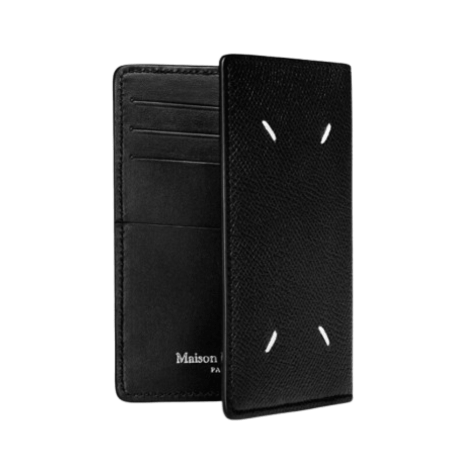 Maison Margiela Leather Bi-Fold Card Holder Black