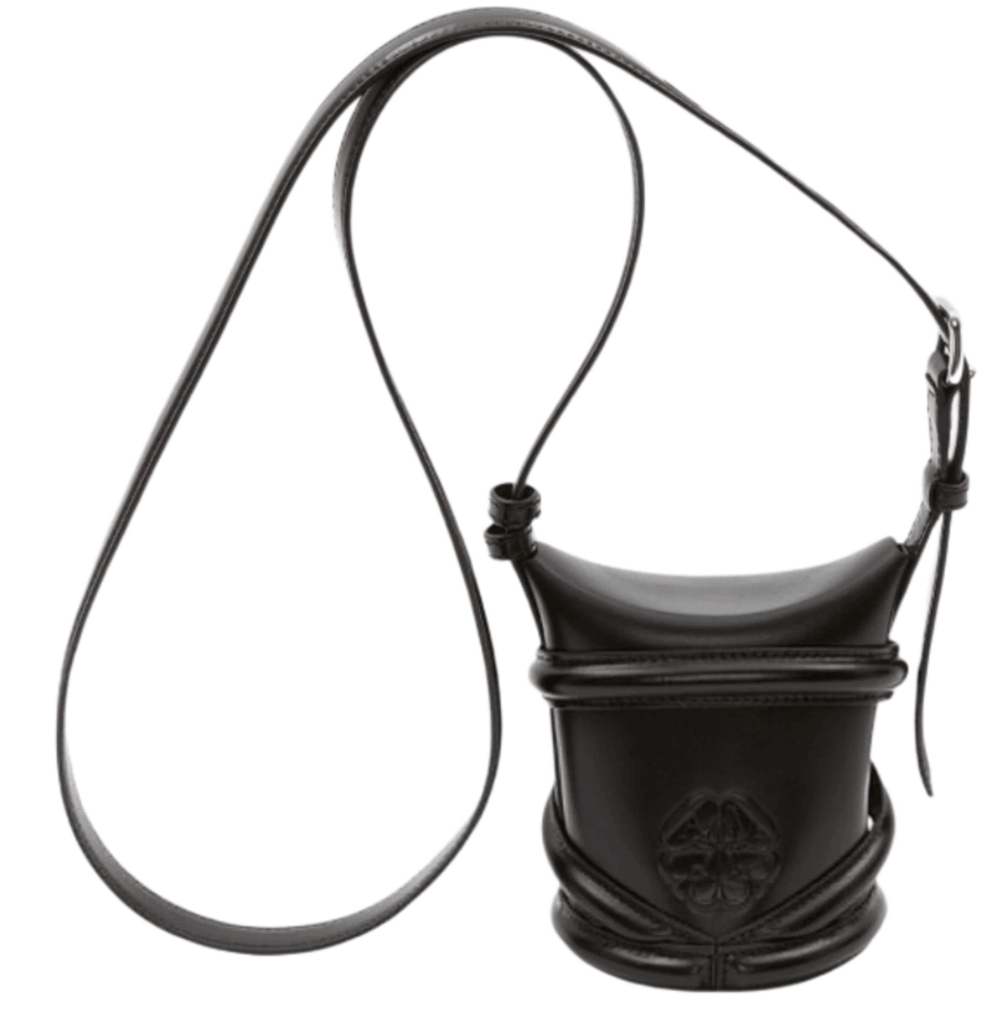Alexander McQueen Curve Mini Bag Black