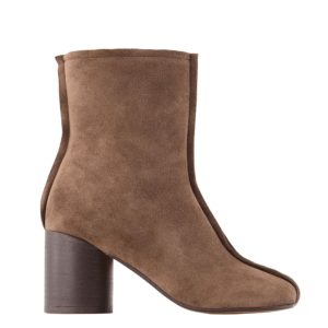 Suede Anatomic stitch toe ankle boots