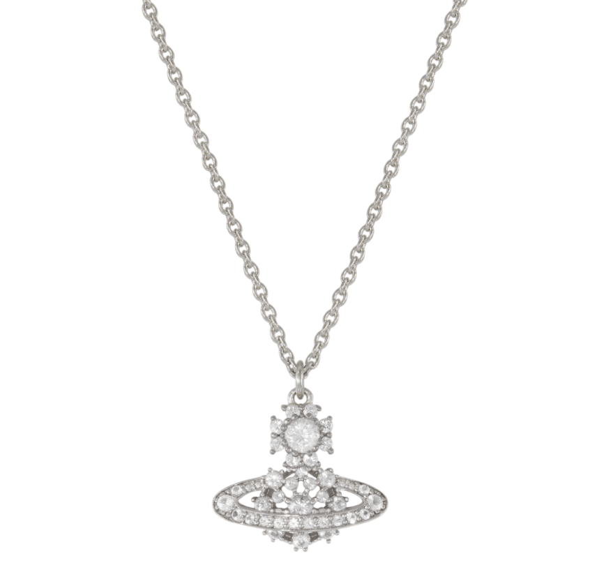 Vivienne Westwood Narcissa Pendant Platinum White Silver