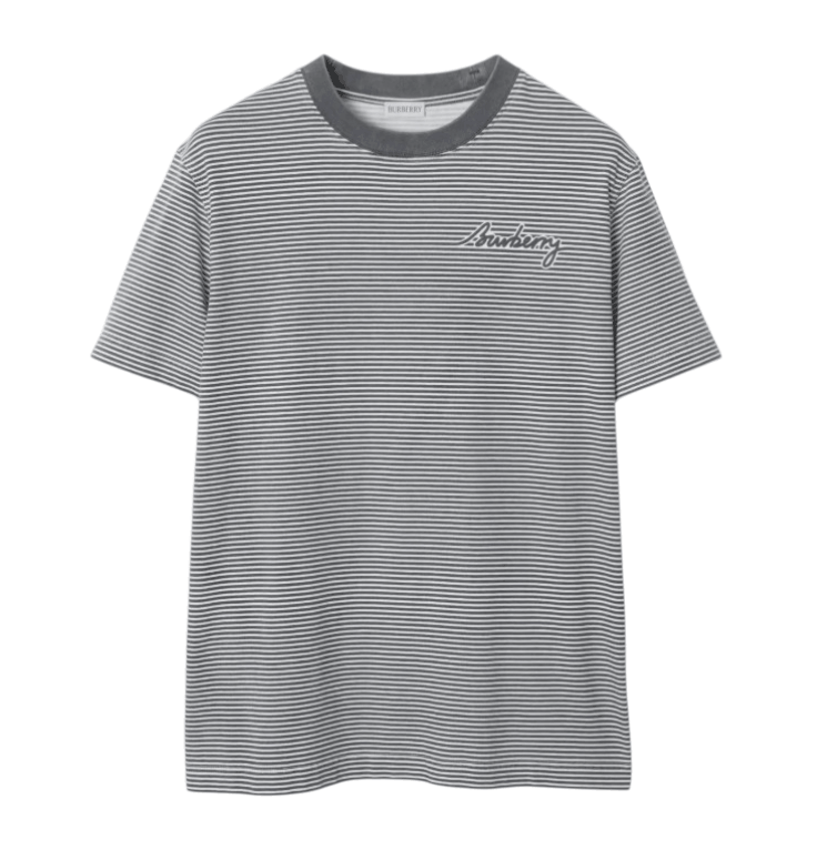 Maglietta Burberry Burberry Cotton Striped T-Shirt