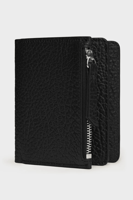 Black Leather Money Wallet
