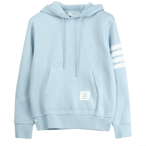 Thom Browne Cashmere 4-Bar Hoodie Light Blue